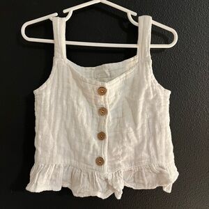 Jamie Kay White Gauze Tank